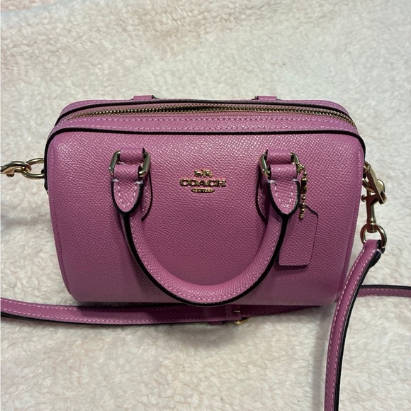Coach Pebble Grain Mini Rowan Crossbody